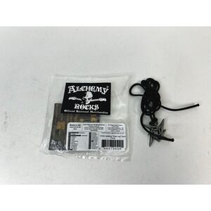 Alchemy Rocks Metallica‎ Ninja Star Logo Black Cord Necklace Official Merch
